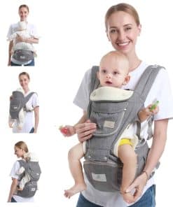 Portabebés con asiento de cadera para bebé Ocanoiy,