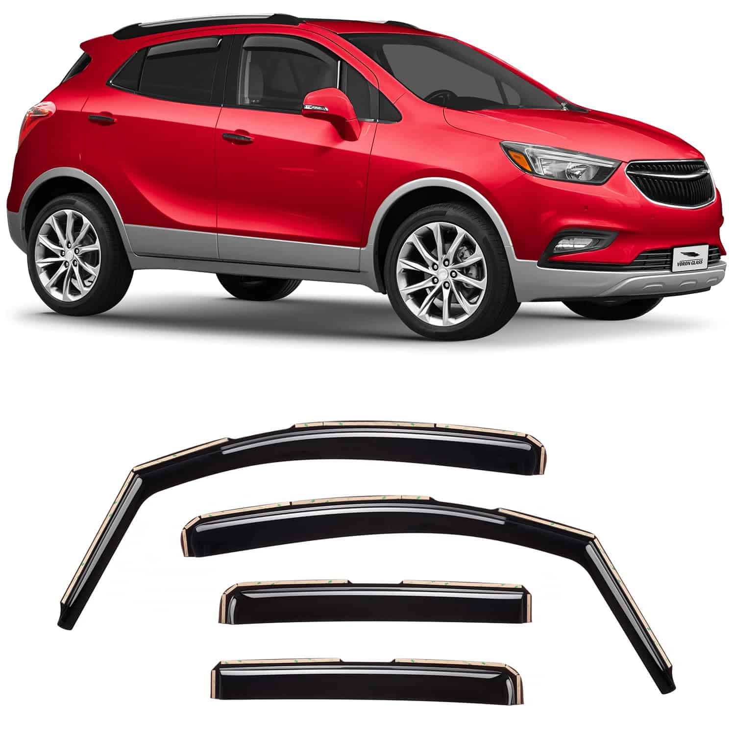 Voron Glass In-Channel Extra Durable Rain Guards para Buick