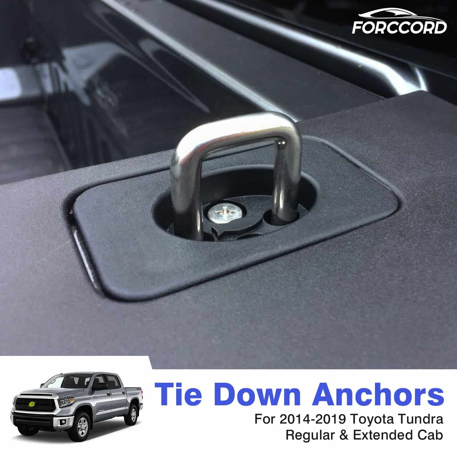 Forccord Custom Fit para Anclas de Amarre Toyota Tundra - Imagen 3