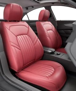 FEELON 2 Piezas ZC Fundas de Asiento Delantero -Rojo Martha