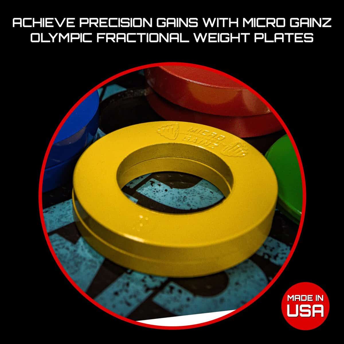 Micro Gainz Juego de Placas de Peso Fraccional Calibradas - Imagen 3