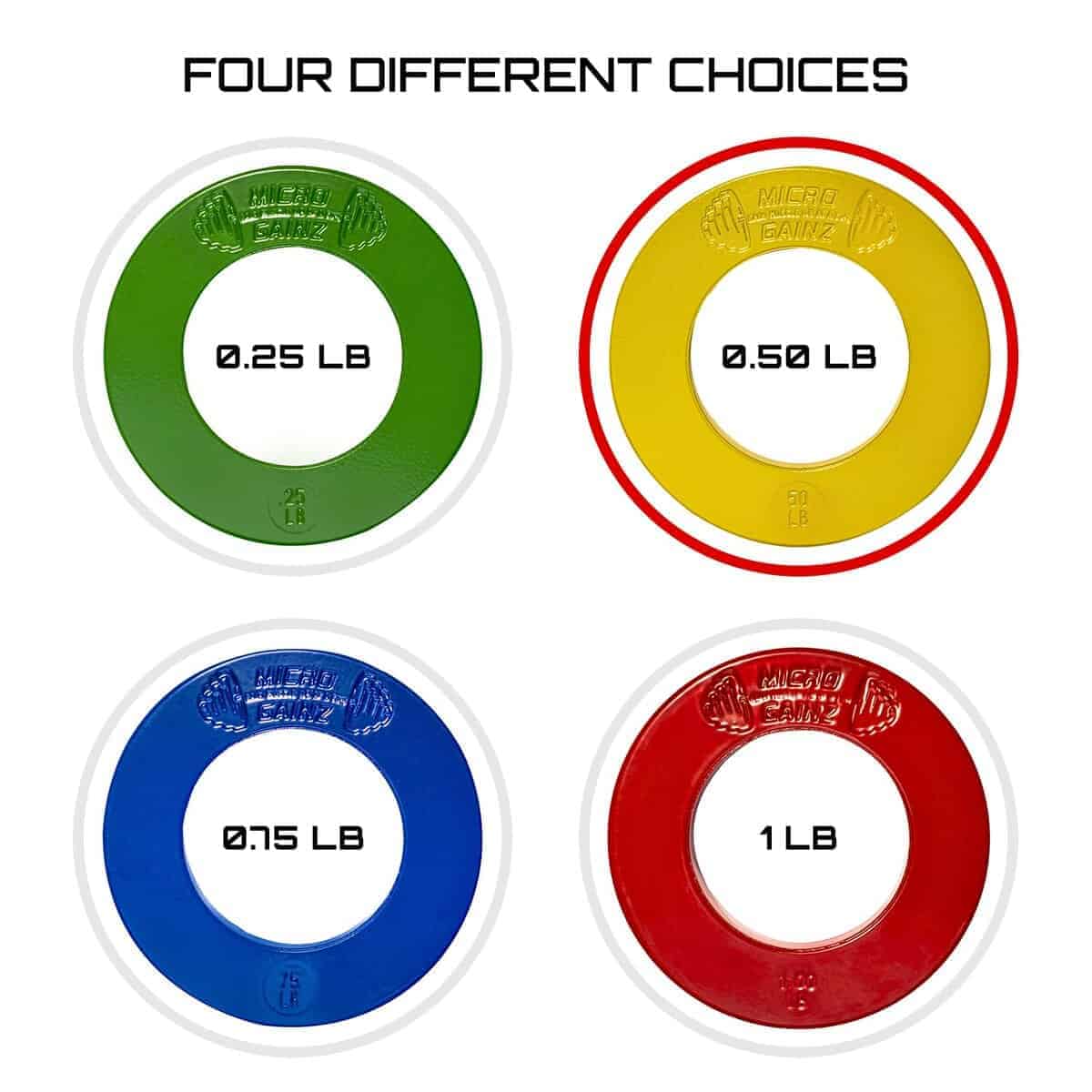 Micro Gainz Juego de Placas de Peso Fraccional Calibradas - Imagen 5