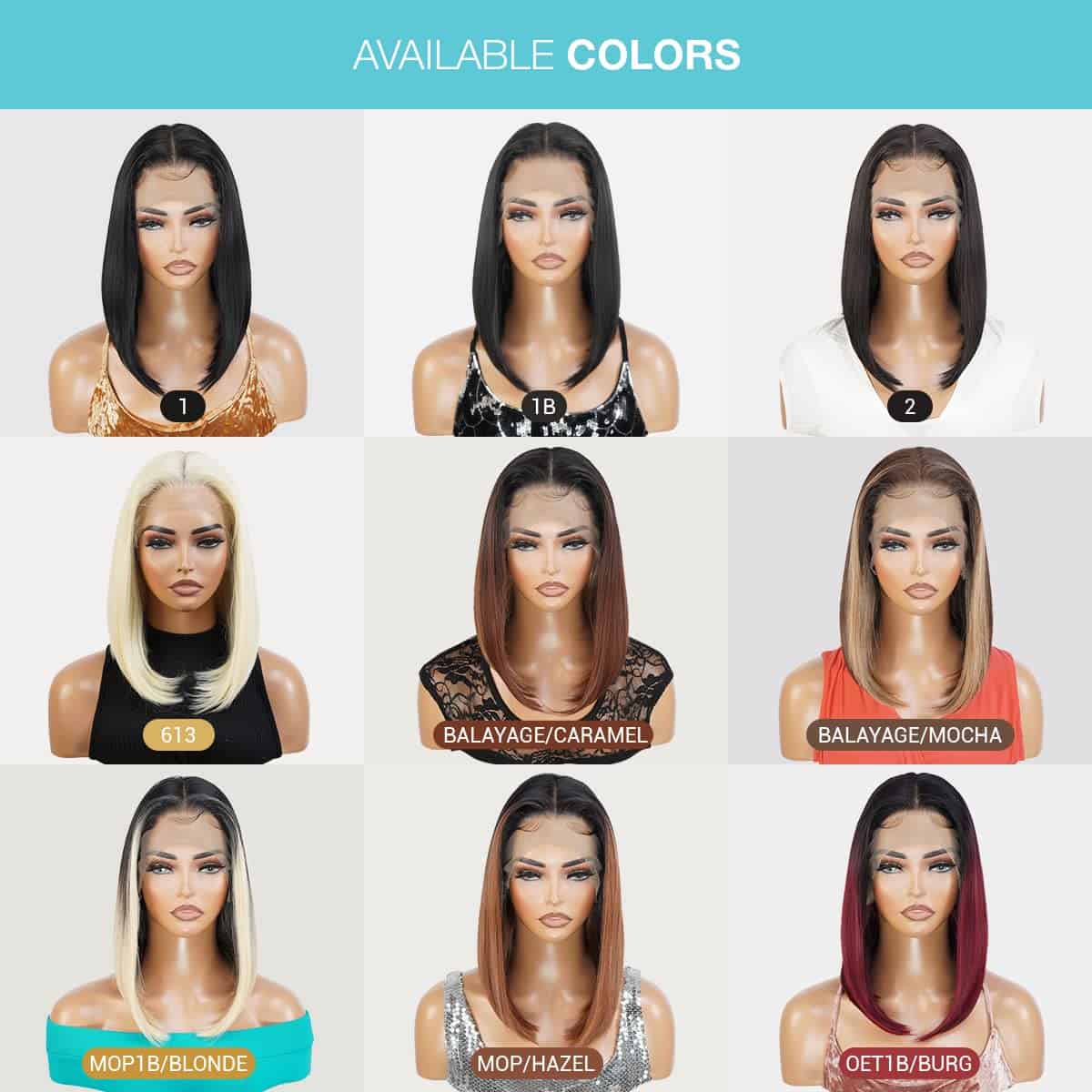 Pelucas de Encaje Frontal 13X6 HD GLAM21USA Recta Bob de - Imagen 8