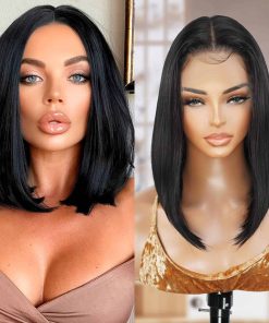 Pelucas Frontales de Encaje HD GLAM21USA Bob Recto 13X6 sin