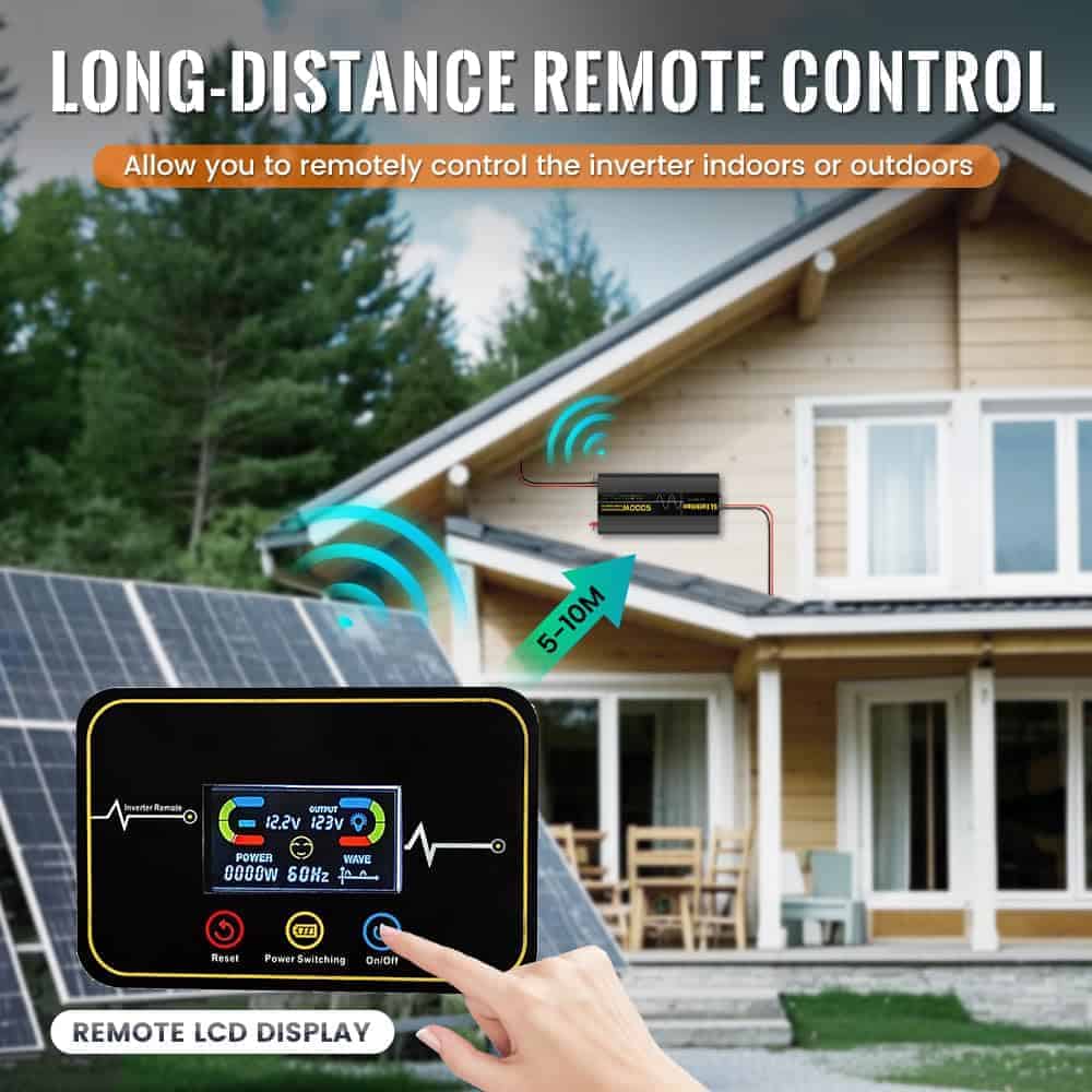 Inversor de Corriente de Onda Senoidal Pura -Negro - Imagen 5