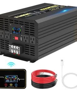 Inversor de Corriente de Onda Senoidal Pura -Negro