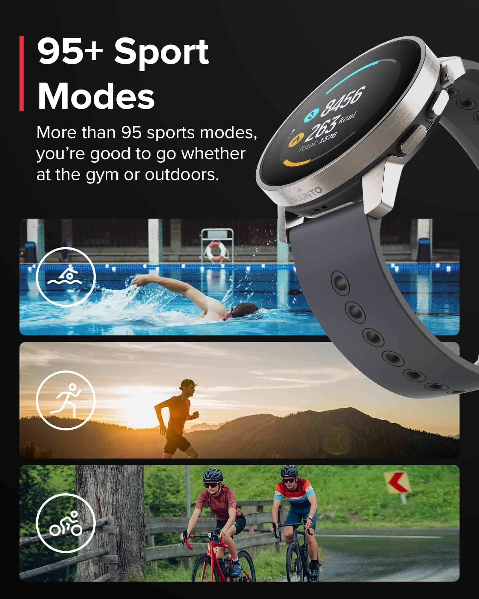 Reloj deportivo GPS Suunto 9 Peak Pro, hasta 30 días de - Imagen 10