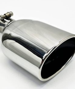 Punta de escape ovalada negra de 5.50" x 3.5" de diámetro