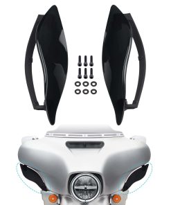 ANONEMOTO Deflectores de viento ajustables negros para