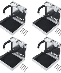 Portavasos plegable de acero inoxidable RealPlus ajustable