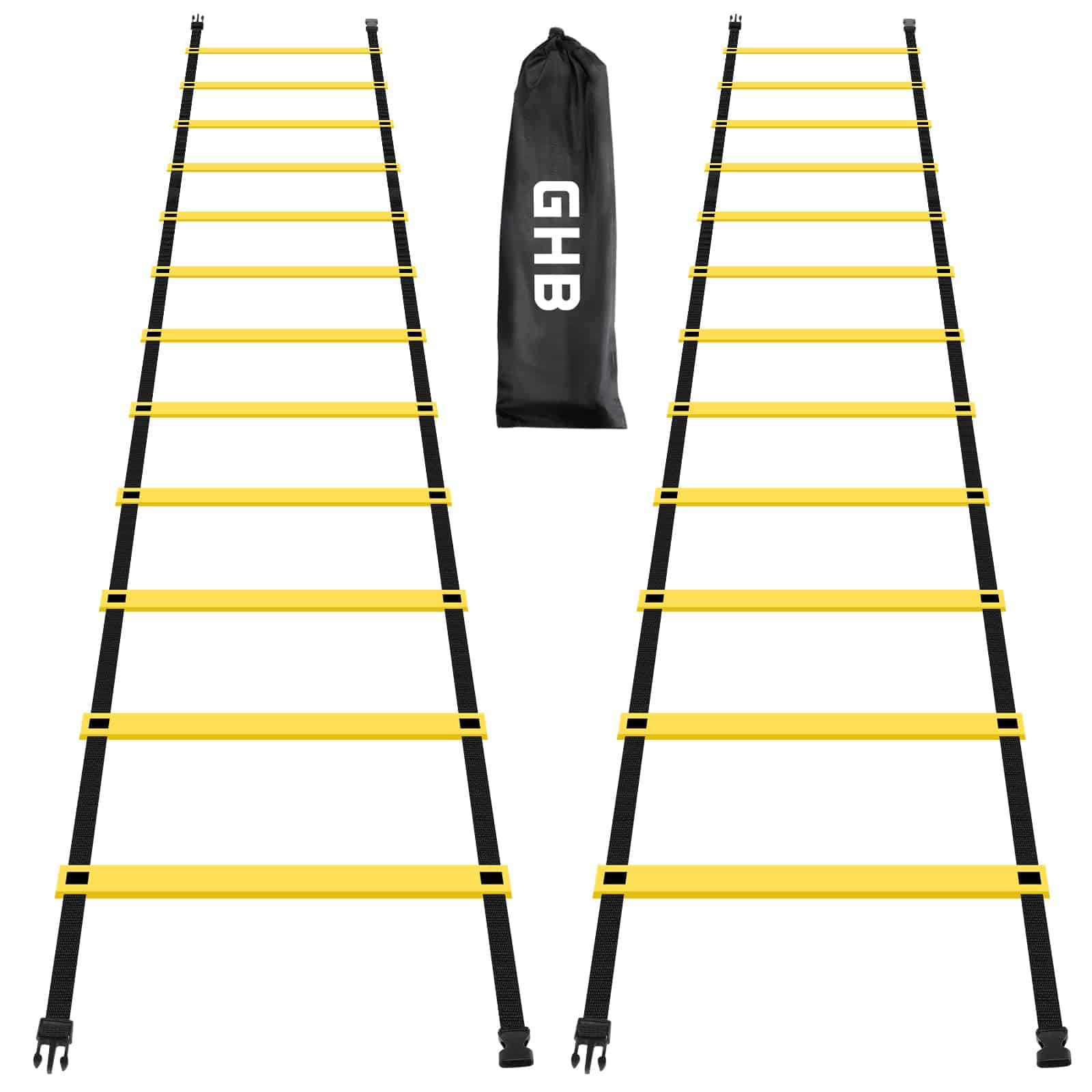 GHB Pro Agility Ladder 2 Pack 20 Pies con Bolsa de