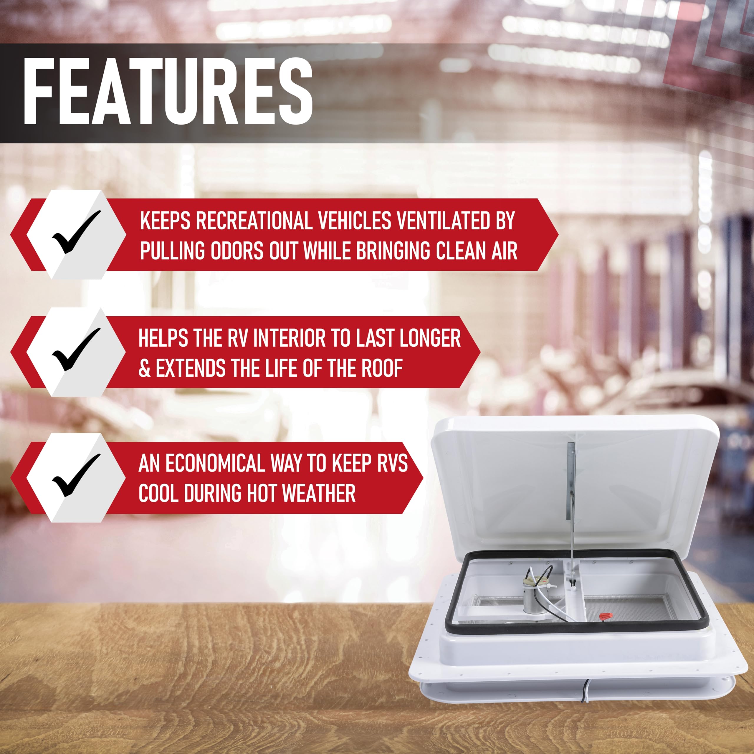 AA Ignition Ventilador de Techo para RV con Ventilador de - Imagen 3