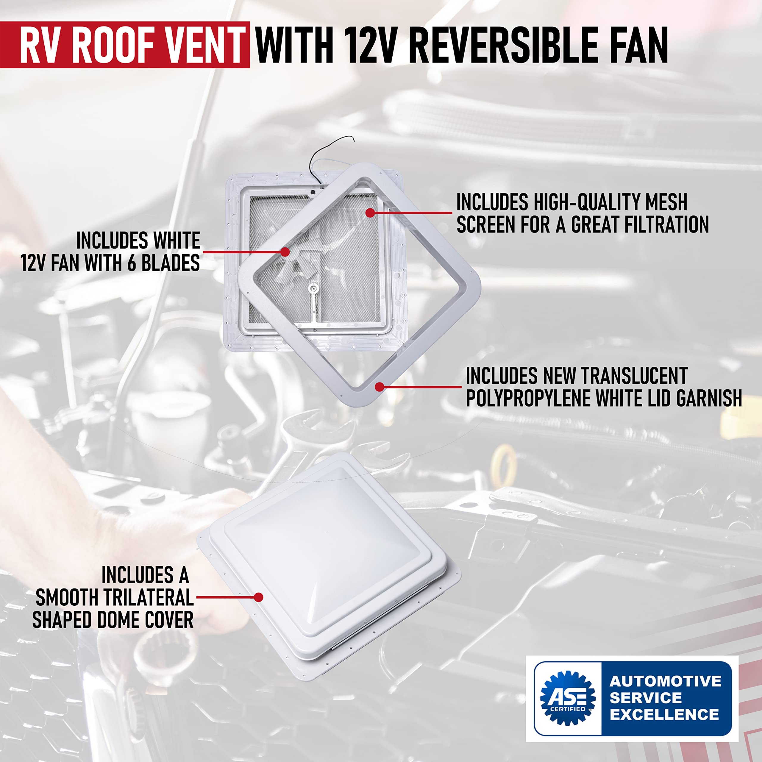 AA Ignition Ventilador de Techo para RV con Ventilador de - Imagen 4