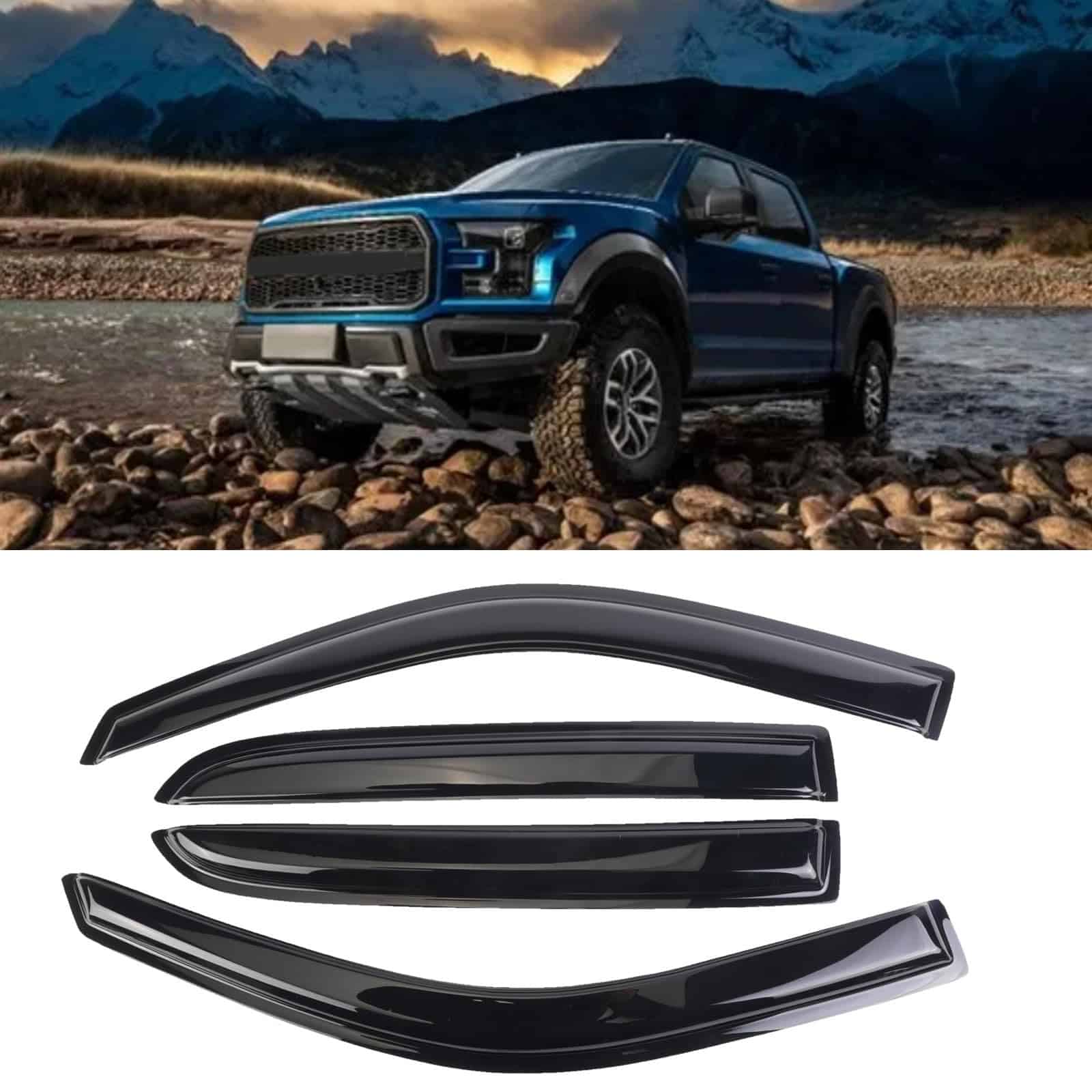 Deflectores de Ventana SONTIAN para Ford F-150 SuperCrew