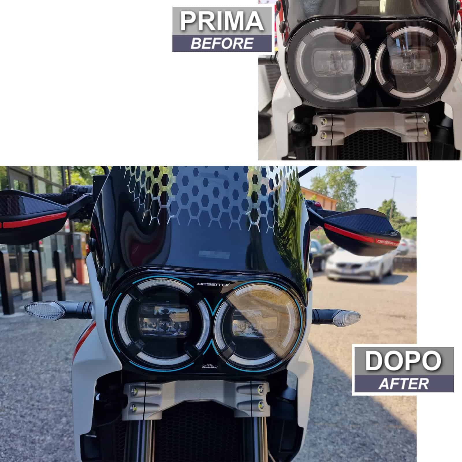 Calcomanías 3D de Resina para Motocicleta -Protección de Far - Imagen 4