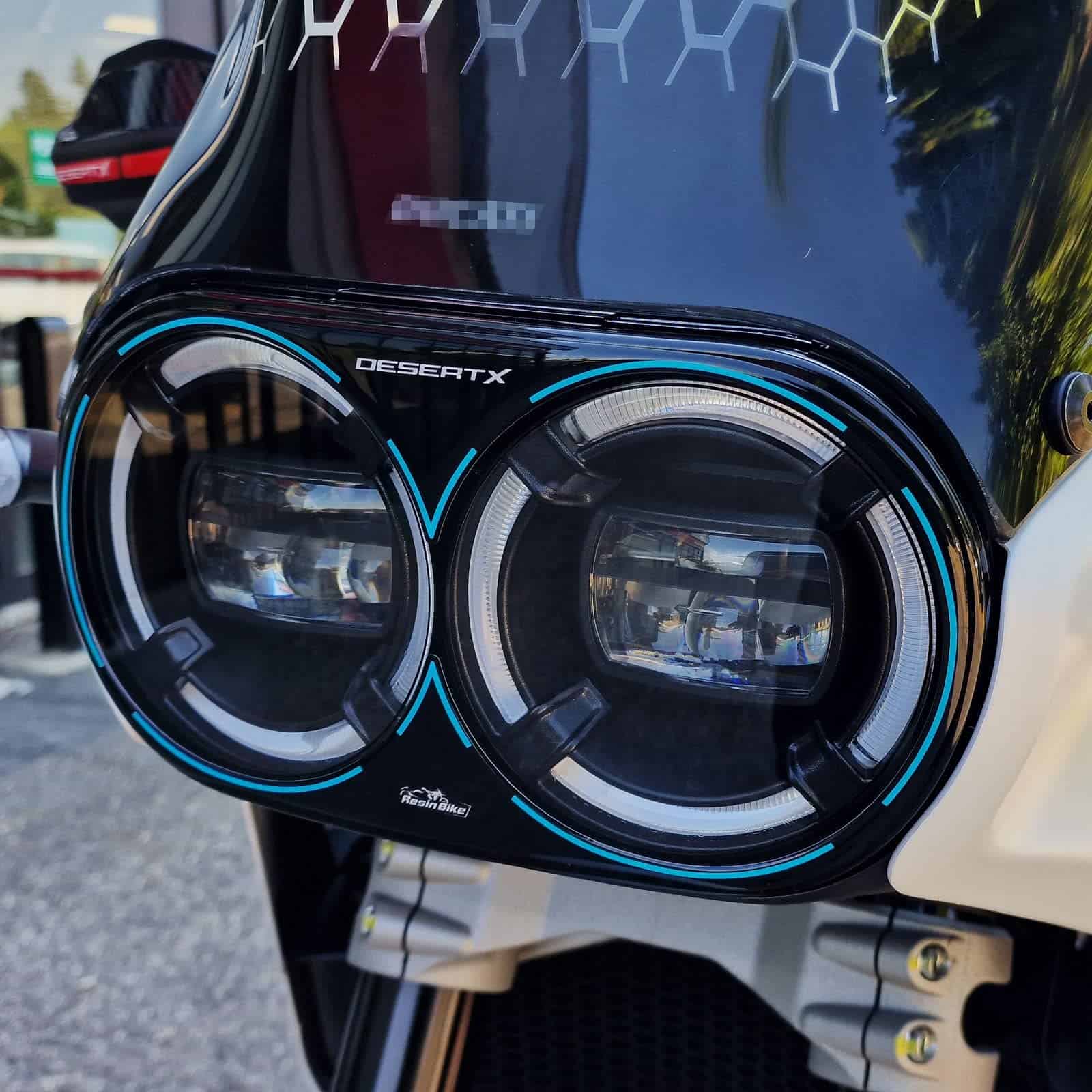 Calcomanías 3D de Resina para Motocicleta -Protección de Far