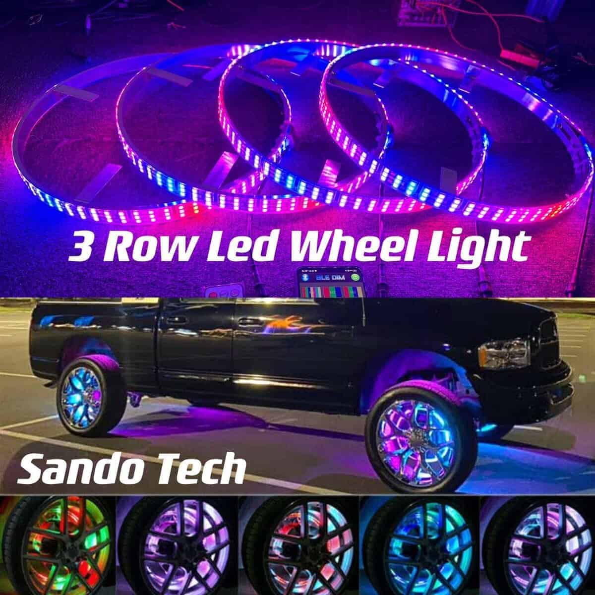 Luces de aro de rueda Sando Tech Triple Row 17.5'' de Color