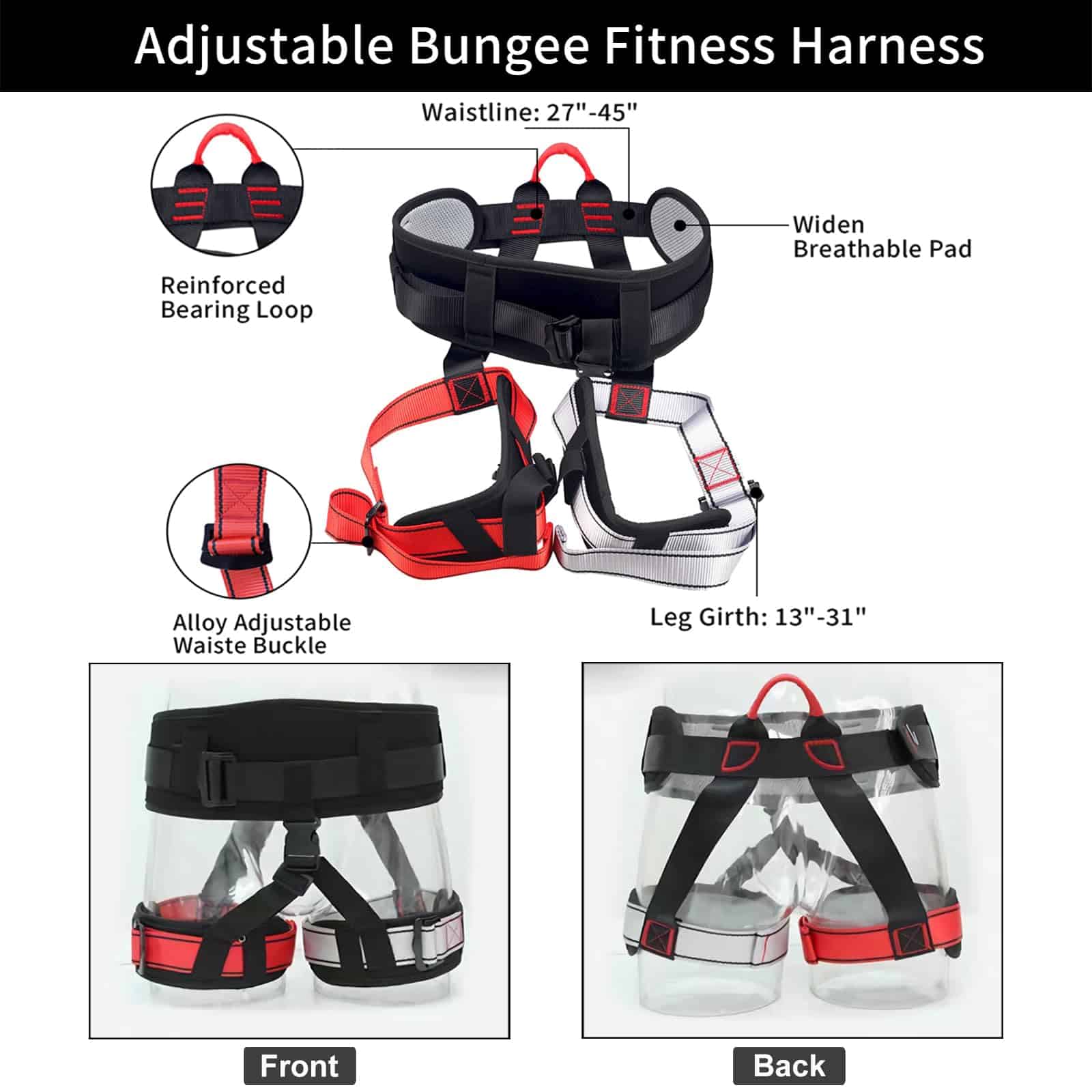 Set de Fitness con Bungee PRIOR FITNESS, Kit Profesional de - Imagen 4