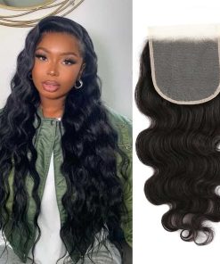 ELIHAIR 5x5 Cierre de Encaje de Cabello Humano Virgen Onda