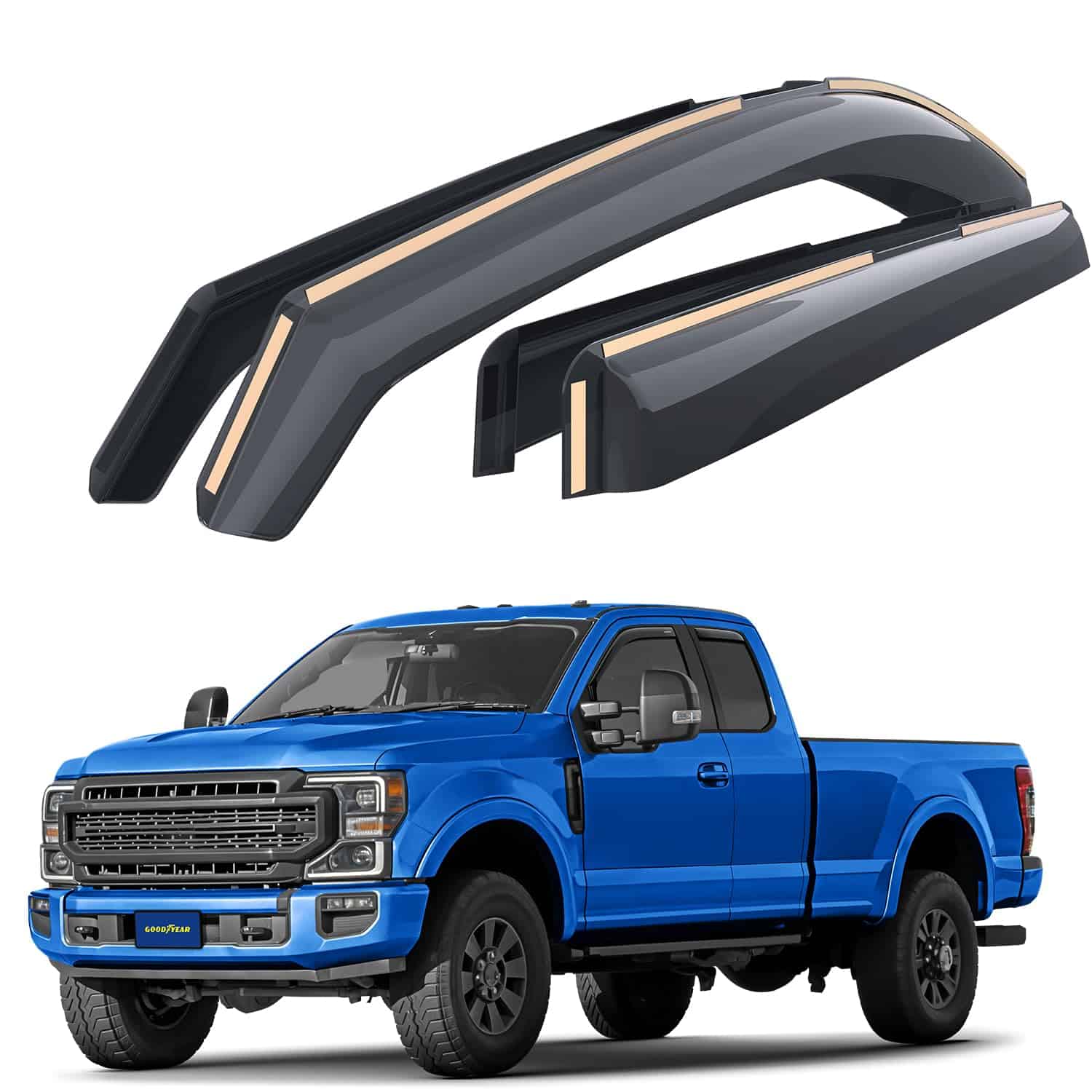 Deflectores de ventanilla irrompibles Goodyear para Ford