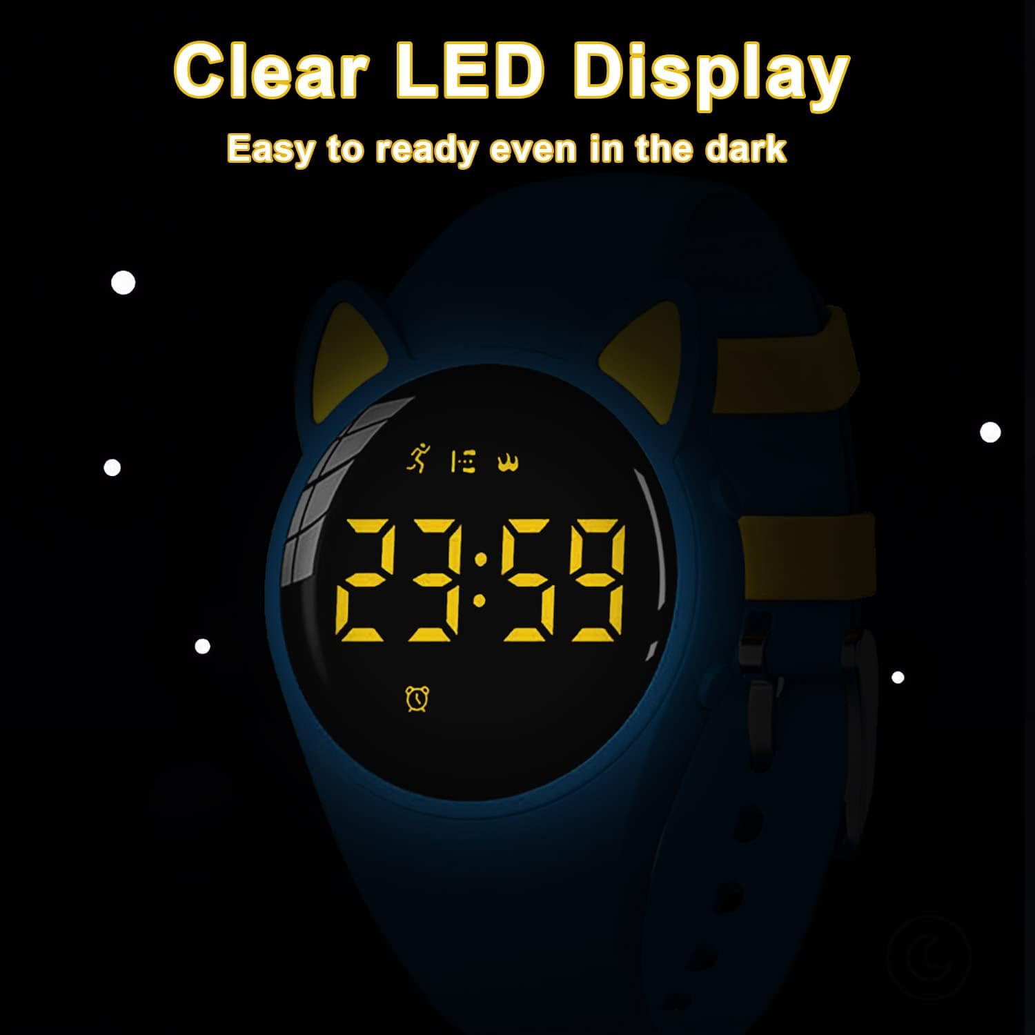 HUYVMAY Reloj Fitness para Niños Pedometro Sin Aplicación, - Imagen 8