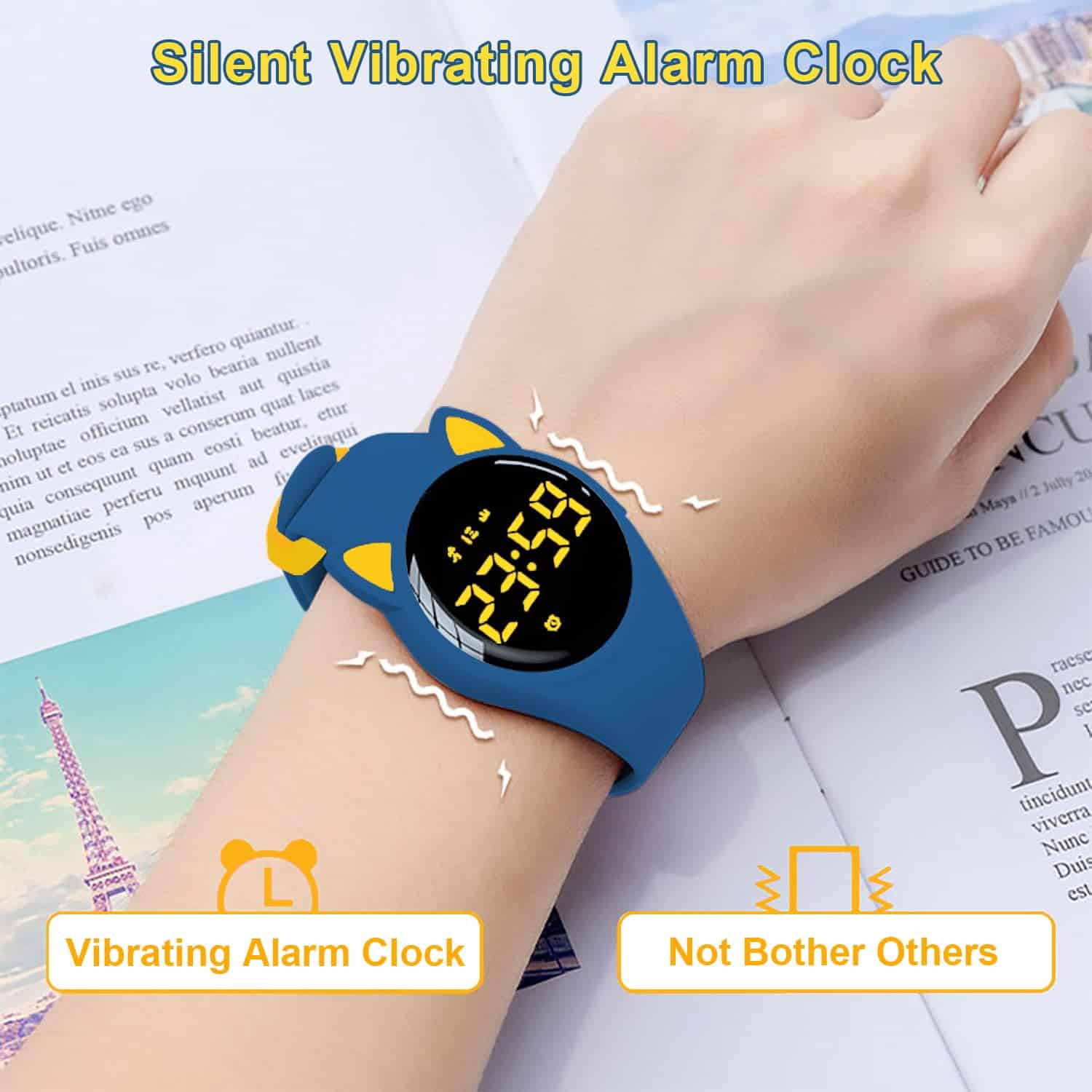 HUYVMAY Reloj Fitness para Niños Pedometro Sin Aplicación, - Imagen 6