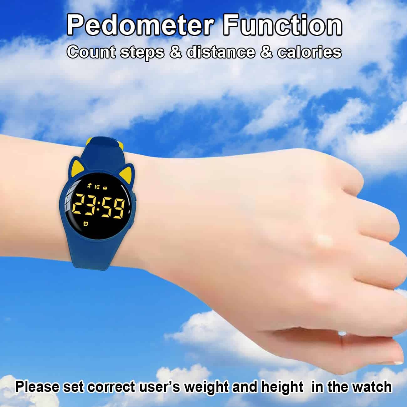 Reloj Pedometer para Niños sin Aplicación, Reloj Recargable - Imagen 5