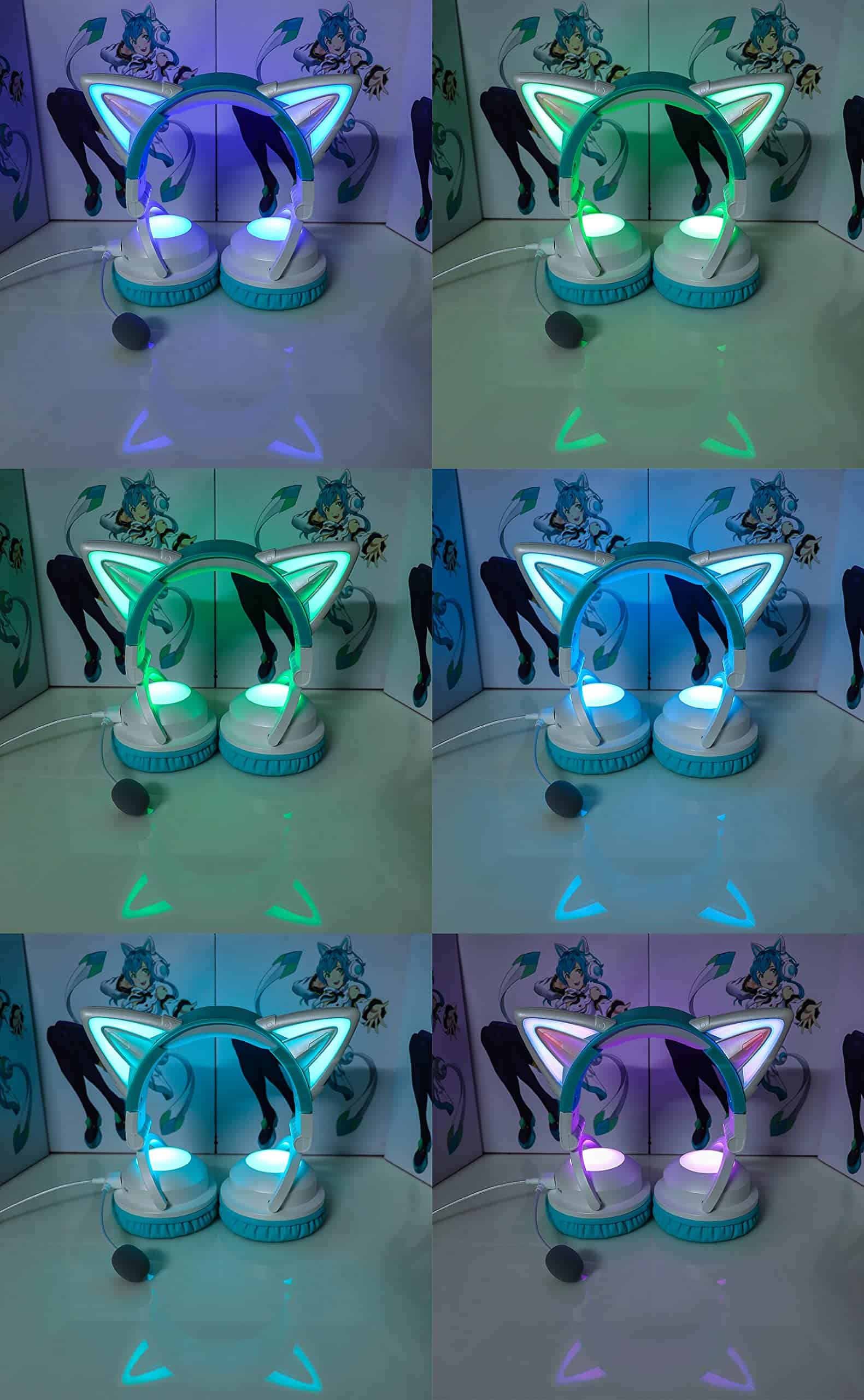 Audífonos Inalámbricos con Orejas de Gato que Cambian de - Imagen 4