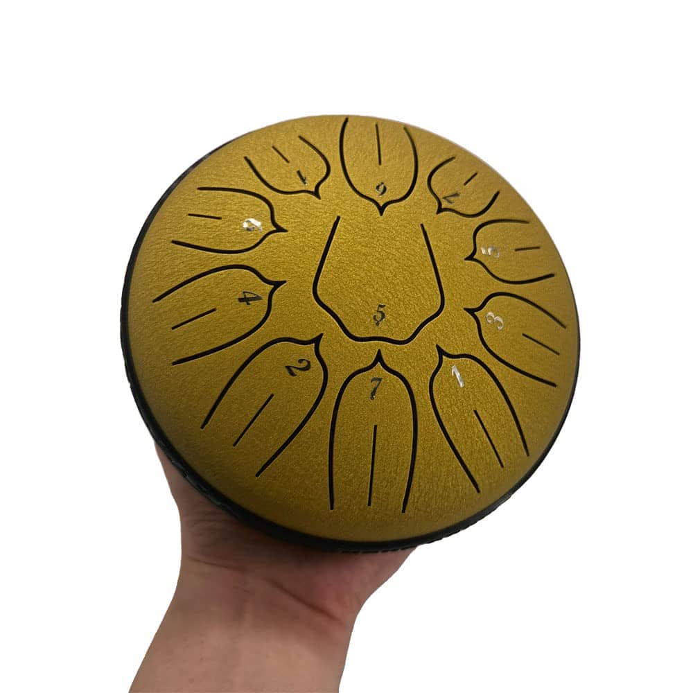 Yahpetes Steel Tongue Drum - Tambor de Lengua -Oro - Imagen 8