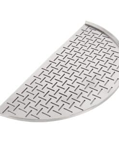 Rejilla de cocción de acero inoxidable en forma de media