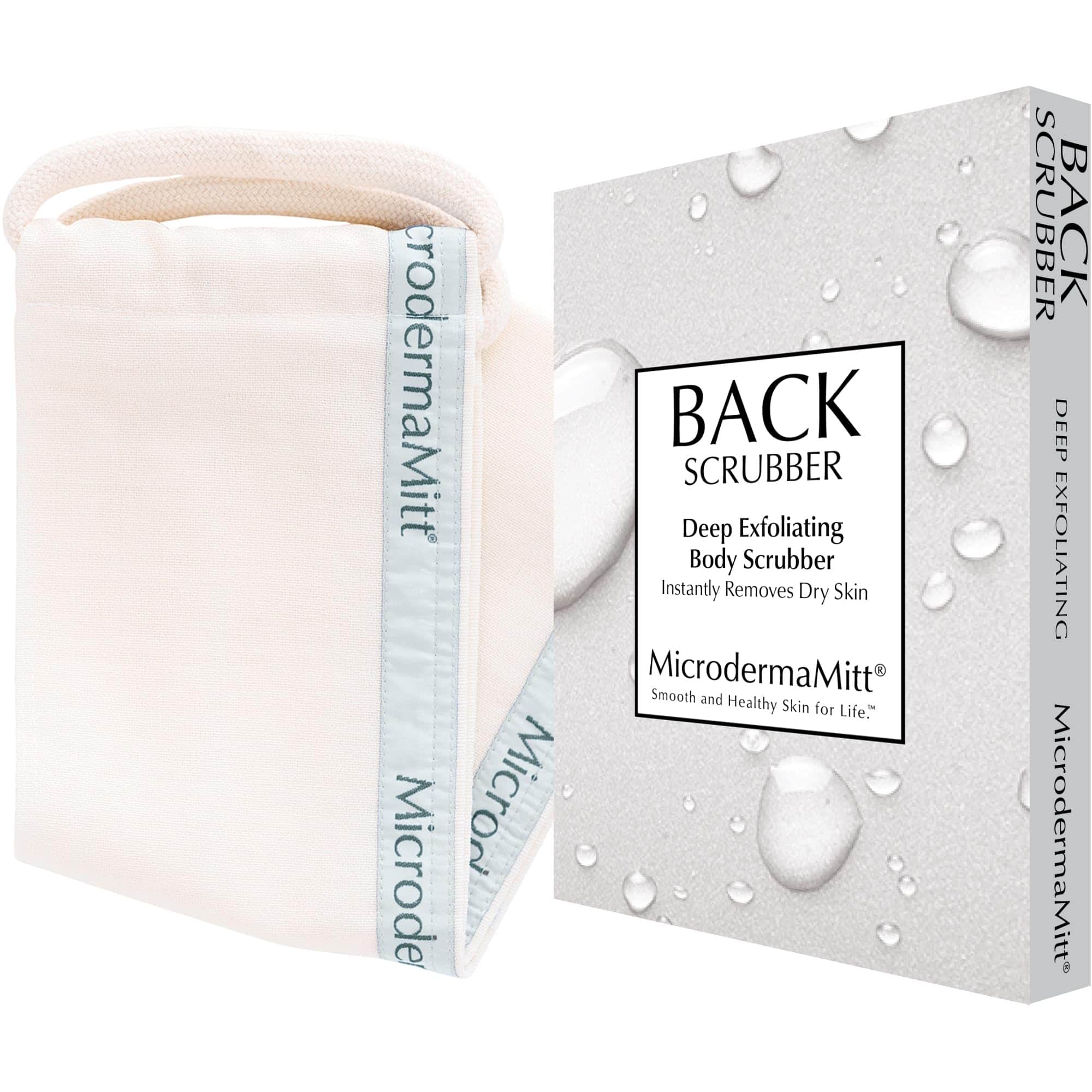 MicrodermaMitt Exfoliador de Espalda Profundo para Baño y