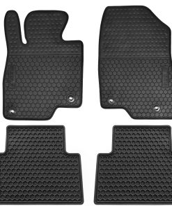 Tapetes de piso para automóvil Megiteller a -Negro