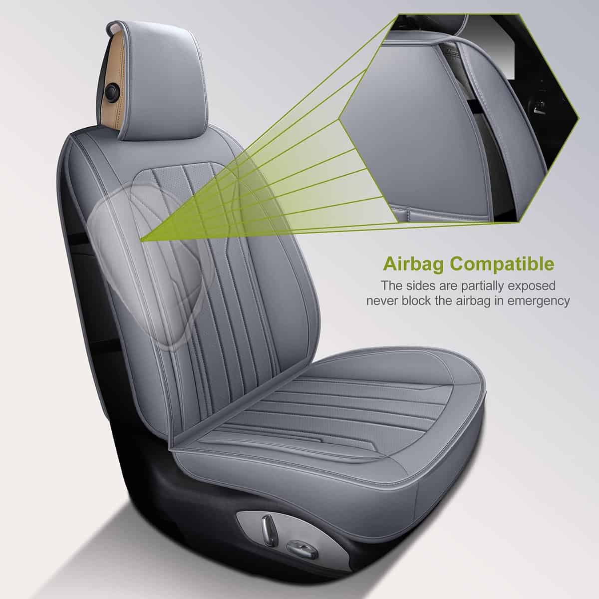 Fundas de Asiento de Cuero para Automóvil AOOG, Fundas de - Imagen 9