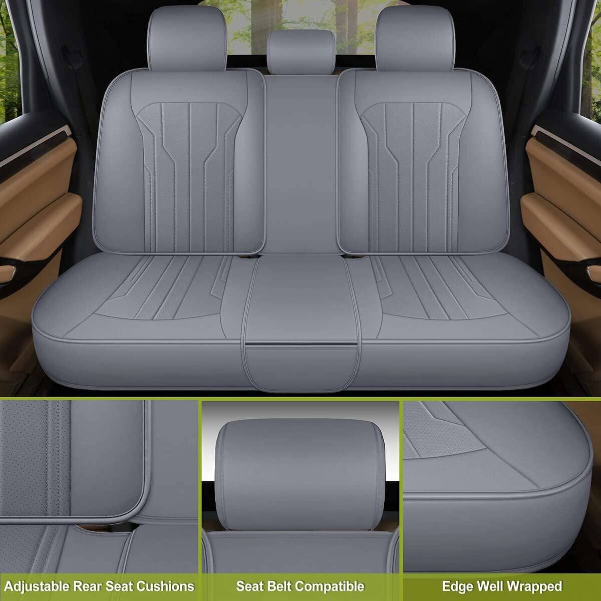 Fundas de Asiento de Cuero para Automóvil AOOG, Fundas de - Imagen 6