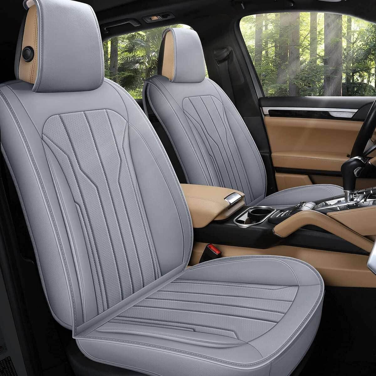 Fundas de Asiento de Cuero para Automóvil AOOG, Fundas de - Imagen 3