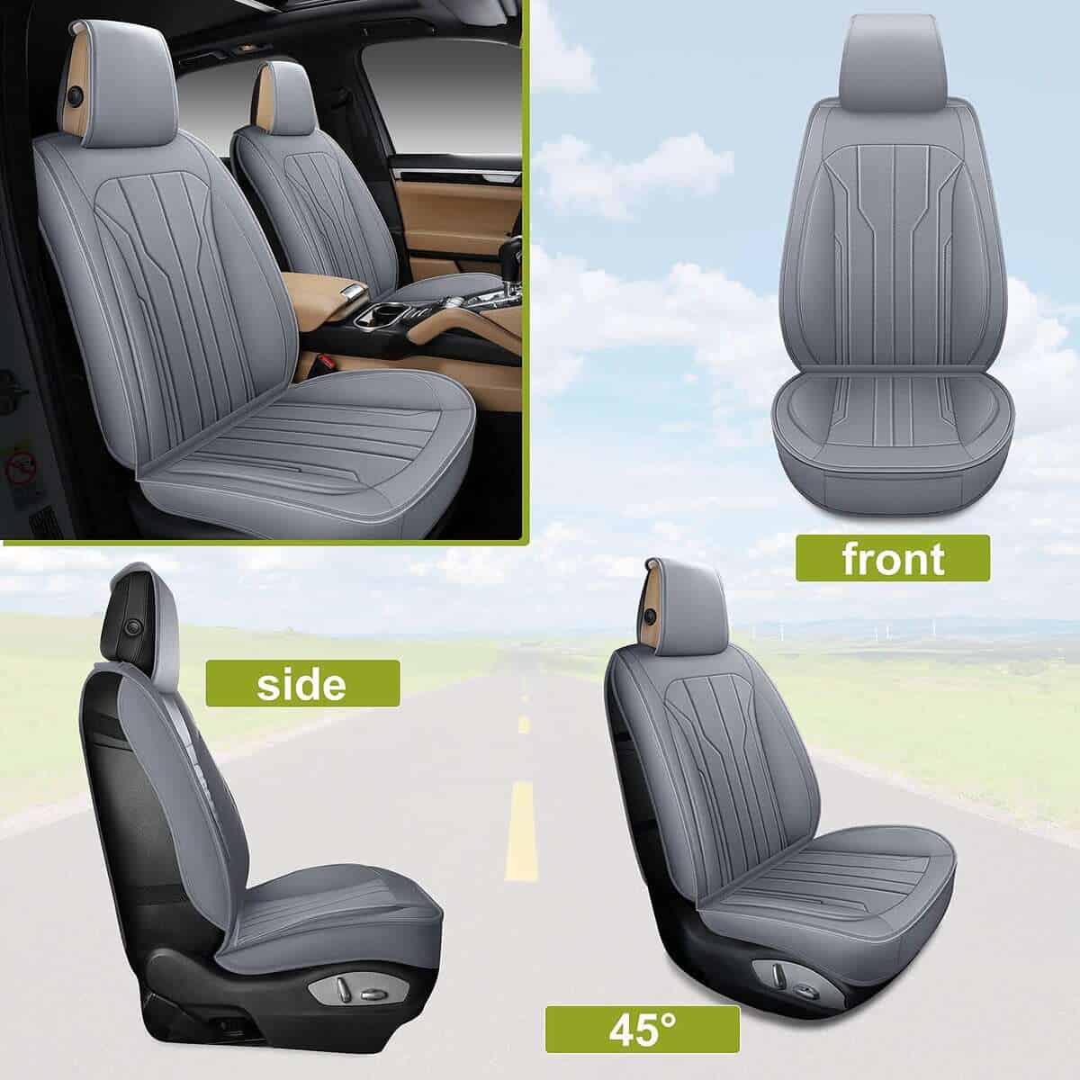 Fundas de Asiento de Cuero para Automóvil AOOG, Fundas de - Imagen 8