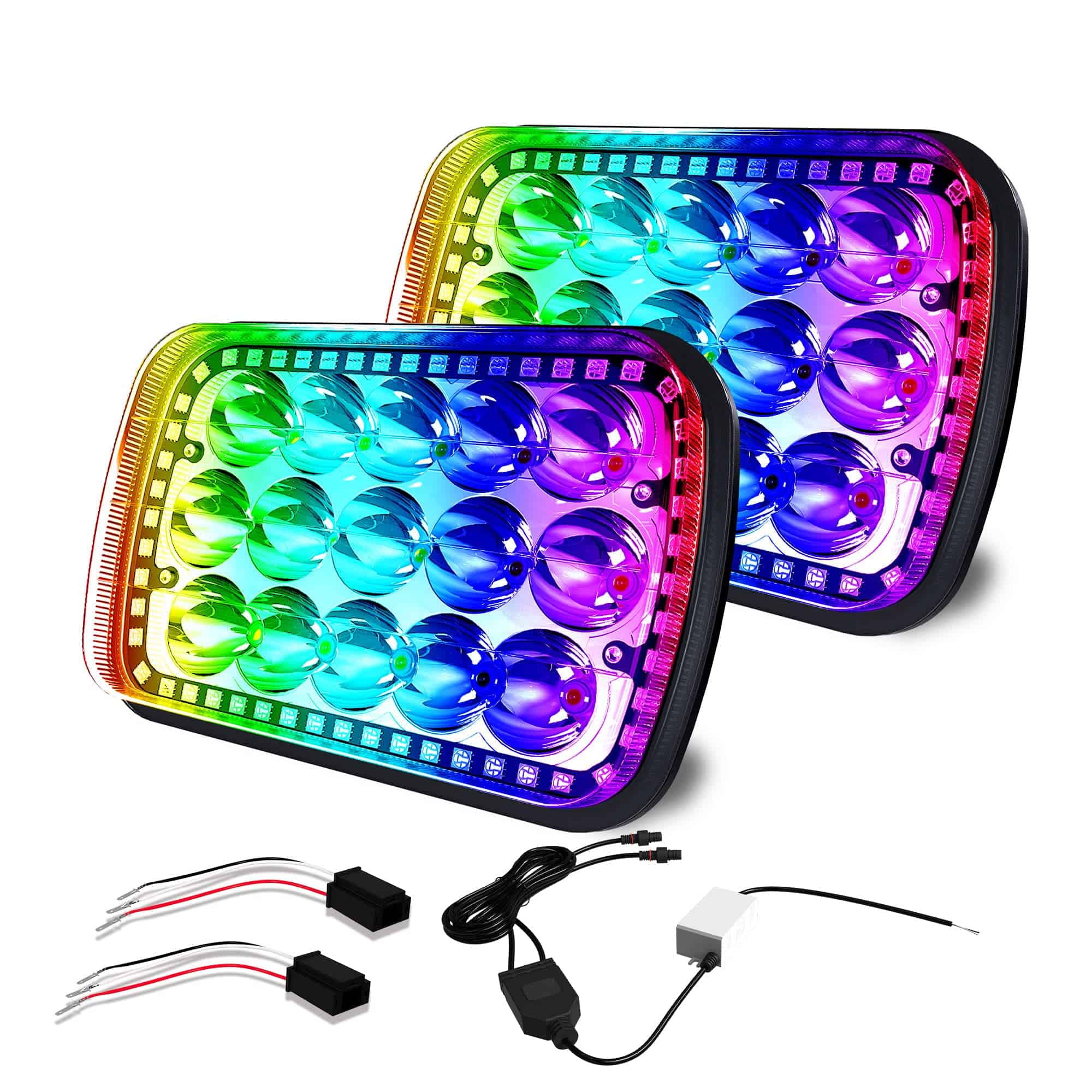 ROLINGER 2PCS Luces LED selladas Plug and Play Off Road