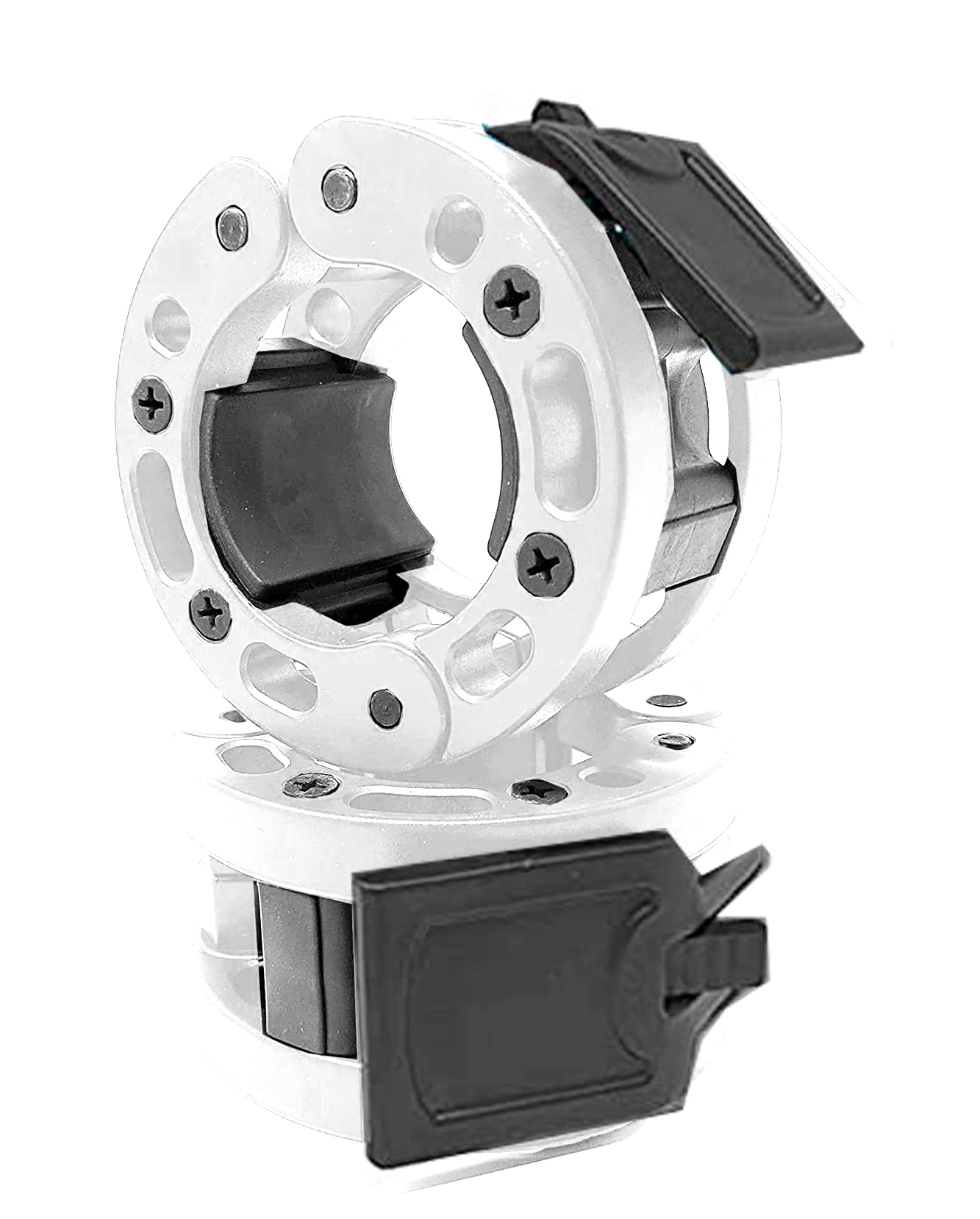 Abrazaderas de Barra Olímpica Clout -Blanco/Negro