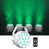 Rockville RockPAR TRI White Par Can Wash Light, 12 RGB