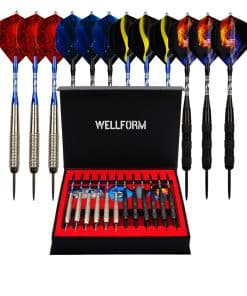 Set de Dardos con Puntas de Metal WELLFORM de 12 Piezas 22