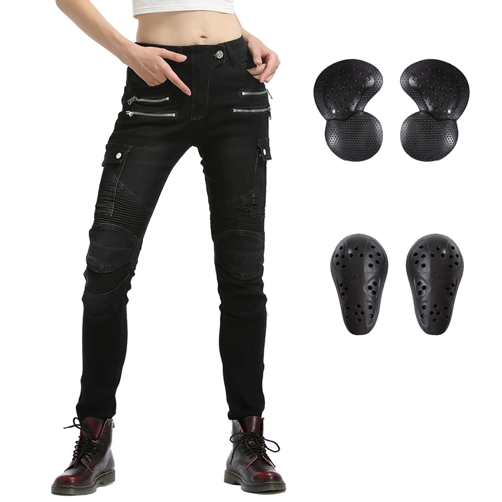 Pantalones de moto para mujeres LOMENG Motocross Ciclismo