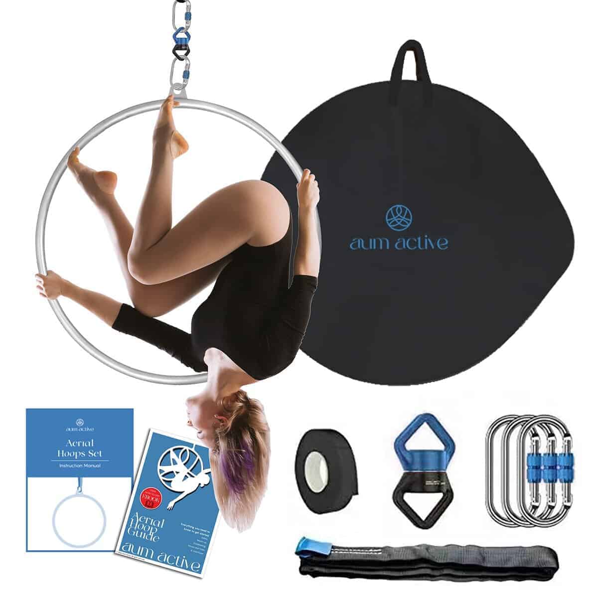 Aum Active Aerial Hoop 90cm/95cm Single Point Lyra Hoop