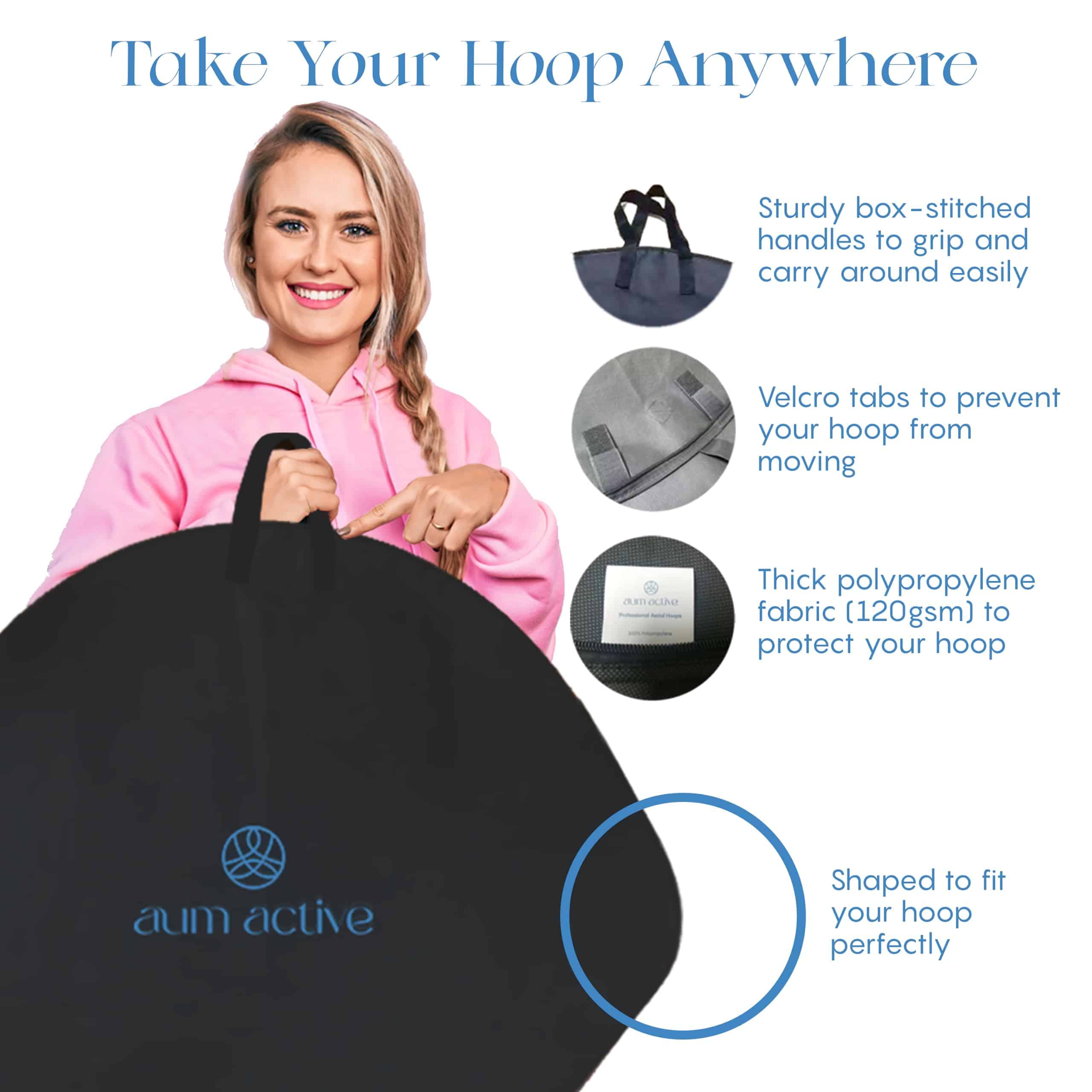 Aum Active Aerial Hoop 90cm/95cm Single Point Lyra Hoop - Imagen 5