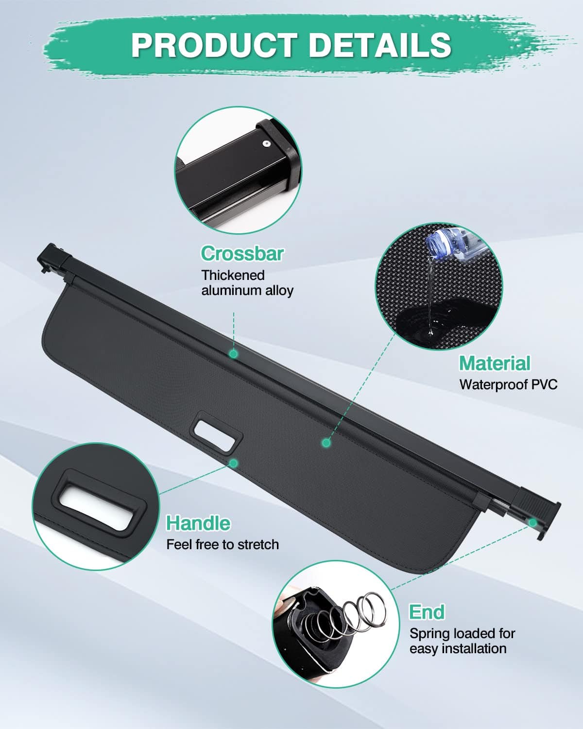 Cubierta de Carga para Volvo XC90 2016-2023 2024 2025 - Imagen 4