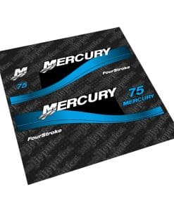Conjunto de calcomanías de repuesto para Mercury 75 Four
