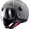 Casco de Moto Abierto Westt 3/4 Casco Cascos de Scooter con