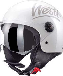 Casco de motocicleta de cara abierta Westt para adultos,