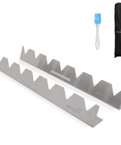 Set de 2 Soportes para Brochetas de Acero Inoxidable SETAMA