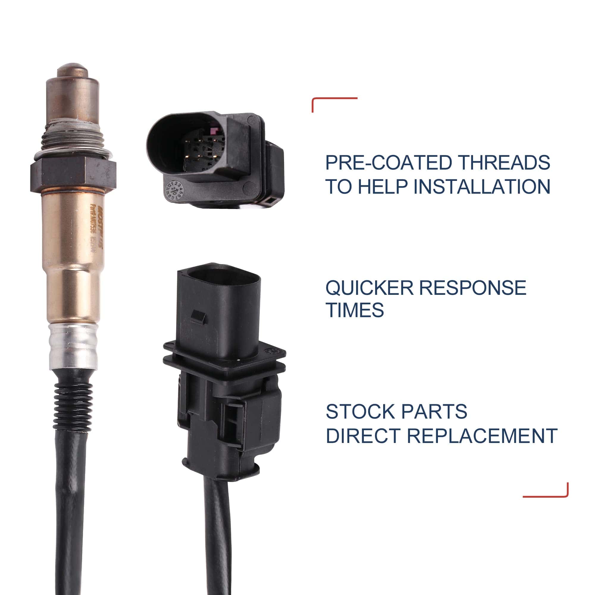 MOSTPLUS Sensor de Oxígeno LSU 4.9 Wideband 0258017025 - Imagen 3