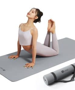 Tapete de Yoga Grande Antideslizante KEEP, -Gris Clásico